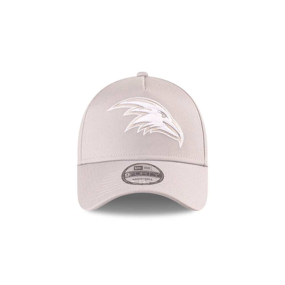 Adelaide Crows Hat - 2025 Grey White 9Forty A-Frame AFL Snapback Cap - New Era